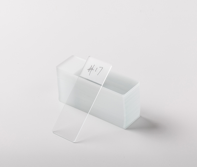 单头单面蒙砂载玻片